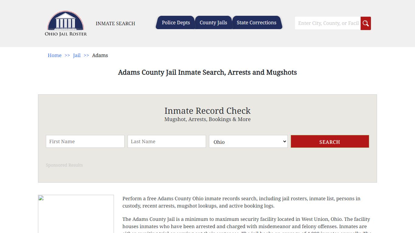 Adams County Jail Inmate Search, Arrests and Mugshots